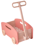 Wooden Toy Wagon / Cart / Toy Storage ~ Pink