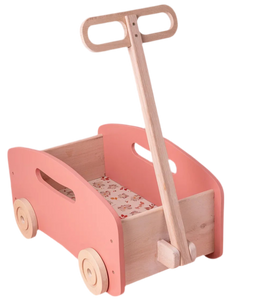 Wooden Toy Wagon / Cart / Toy Storage ~ Pink