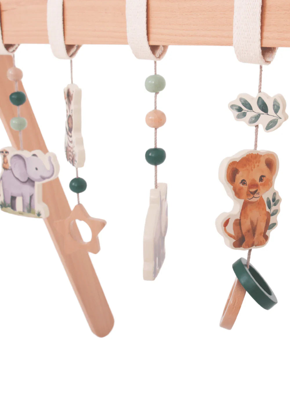 Wooden Baby Play Gym - On Safari