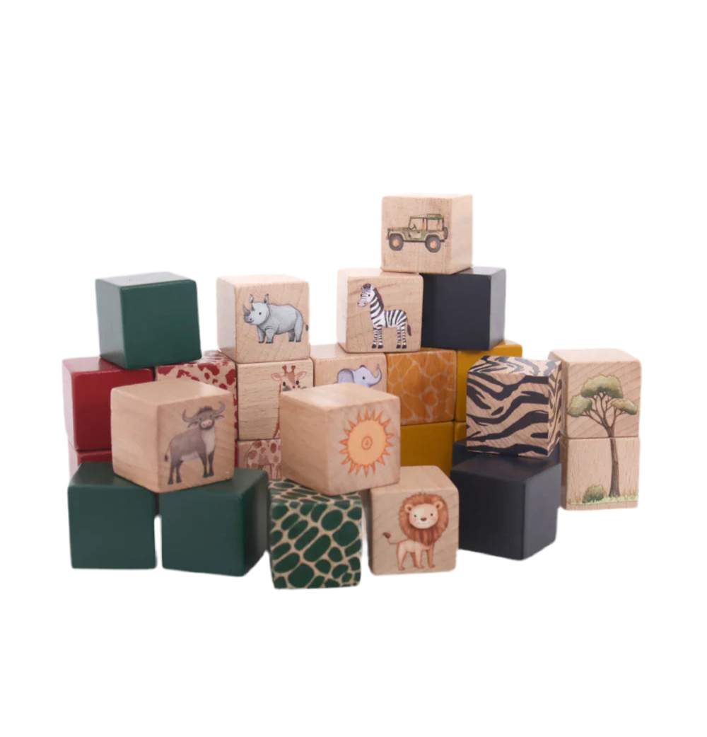 Building Blocks - On Safari - 28 piece set