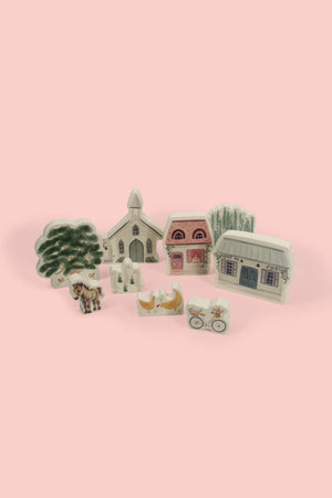 Country Lane Play Set ~ 9 piece set
