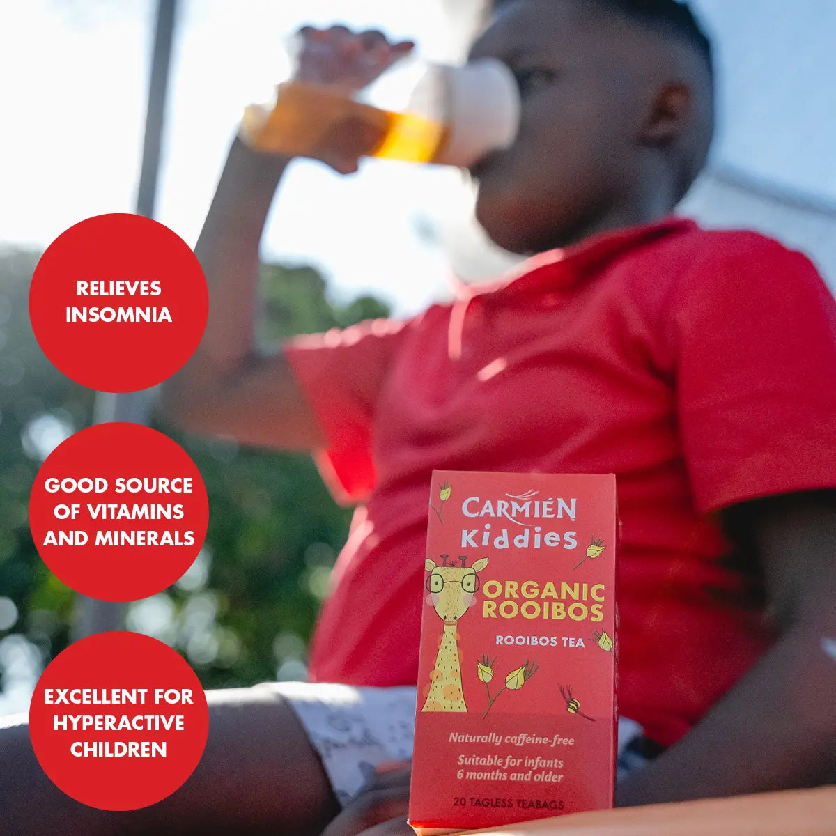 Carmien Tea Kiddies Pure Organic Rooibos Tea (20 Teabags)