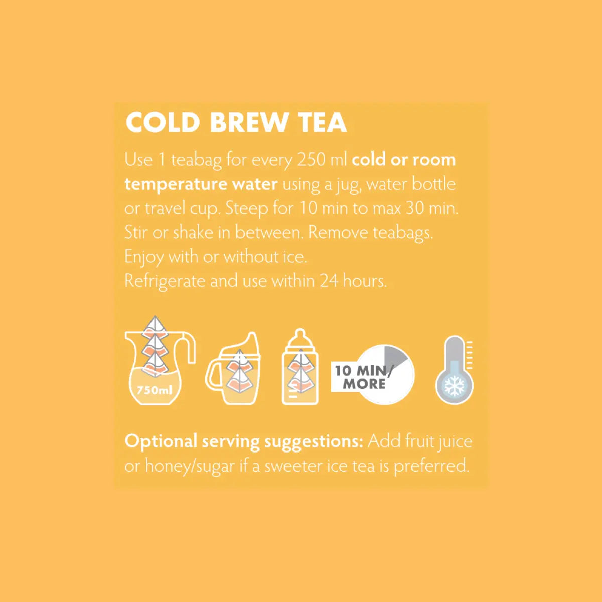 Carmien Tea Peachy Peach Kiddies Cold Brew Tea (20 Teabags)