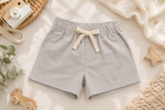 Silver Grey Chambray - Summer Shorts
