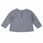 Long Sleeve Shirt - Charlie Navy Gingham