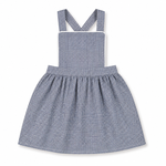 Tunic Dress  Navy Micro-Gingham