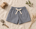 Summer Shorts - Navy Gingham