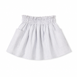 Flora Skirt - Silver Yarn Dye Stripe