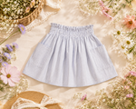 Flora Skirt - Silver Yarn Dye Stripe