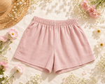 Heirloom Flare Shorts - Rose Blush