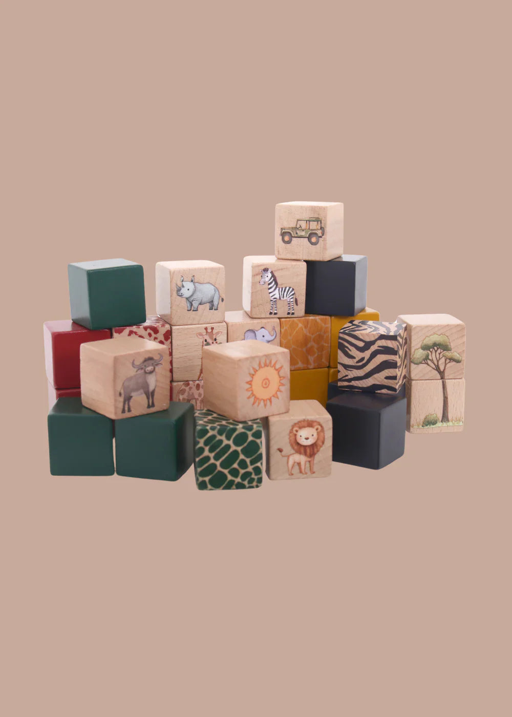 Building Blocks - On Safari - 28 piece set