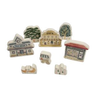 Main Street Play Set ~ 8 piece set