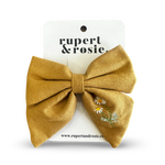 Mustard & Daisy Hair Bow