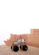 Rhino Push Toy