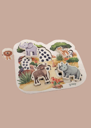 Chunky Puzzle ~ "Big Five" Animals