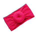 Cute Girls Dark Light Pink Donut Knot Headband
