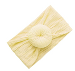 Cute Girls yellow Donut Knot Headband