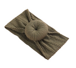 Cute Girls Khaki Donut Knot Headband