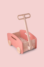 Wooden Toy Wagon / Cart / Toy Storage ~ Pink