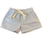 Silver Grey Chambray - Summer Shorts