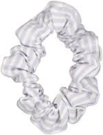 Scrunchie - Silver Yarn Dye Stripe (Small)