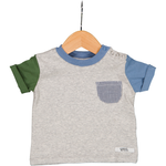 Frankie- Grey Block S/S Tee