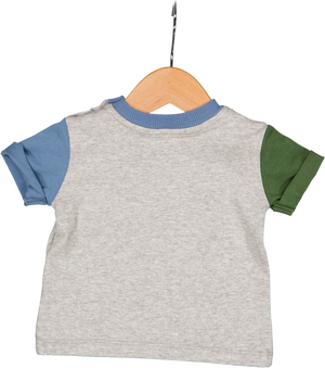 Frankie- Grey Block S/S Tee