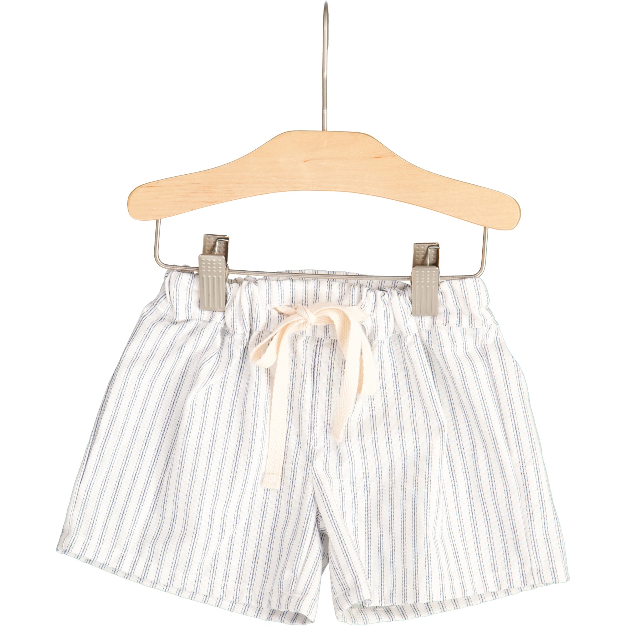 Blue Pinstripe Summer Shorts