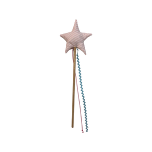 Pink Yarn Dyed Stripe Magic Wand