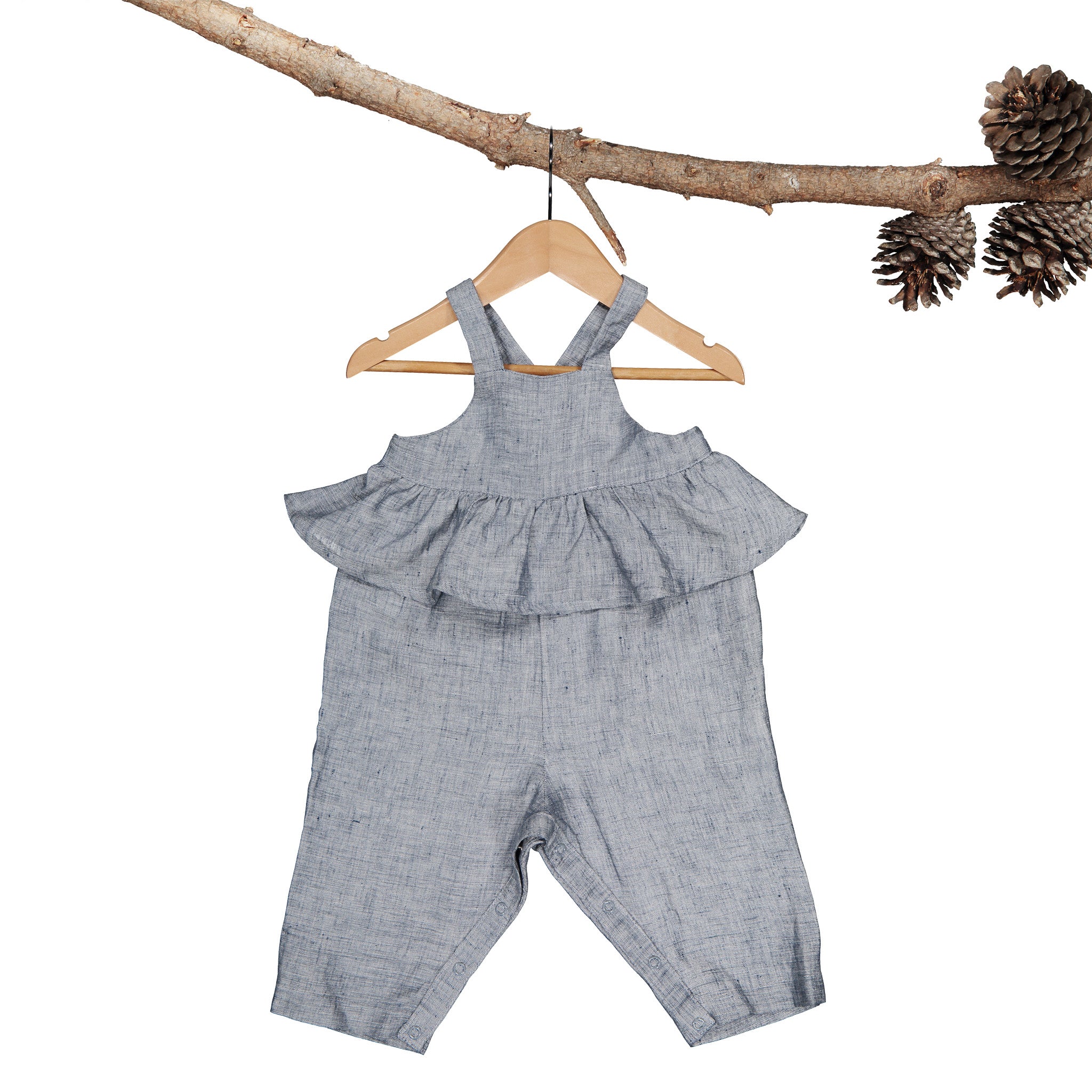 Maizey Linen Romper - Indigo