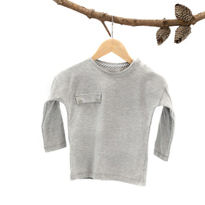 Noah Long Sleeve Tee - Grey Melange